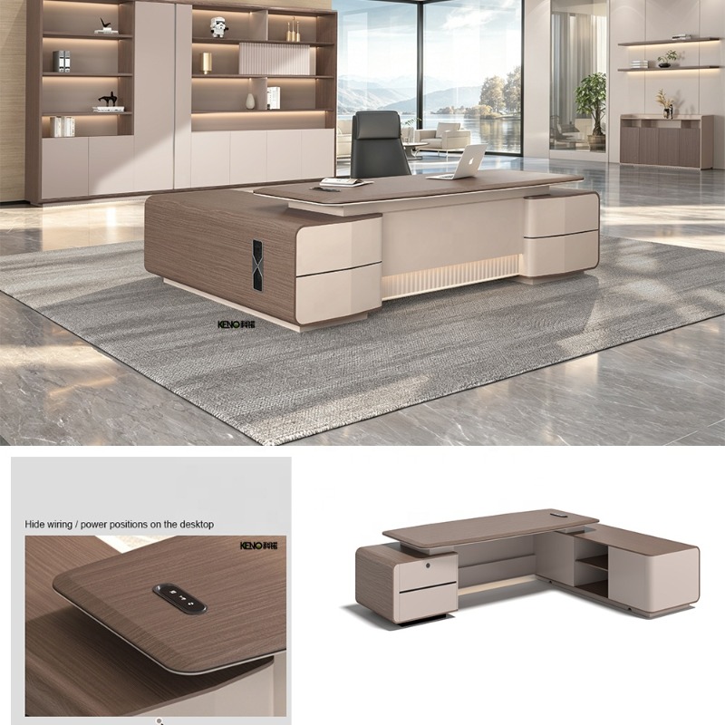 Office Furniture Manufacturers - カスタムサイズ会議室プレミアム社長用オフィスデスク | 業務用高級ミニマリストPVCテーブルオフィス家具メーカー