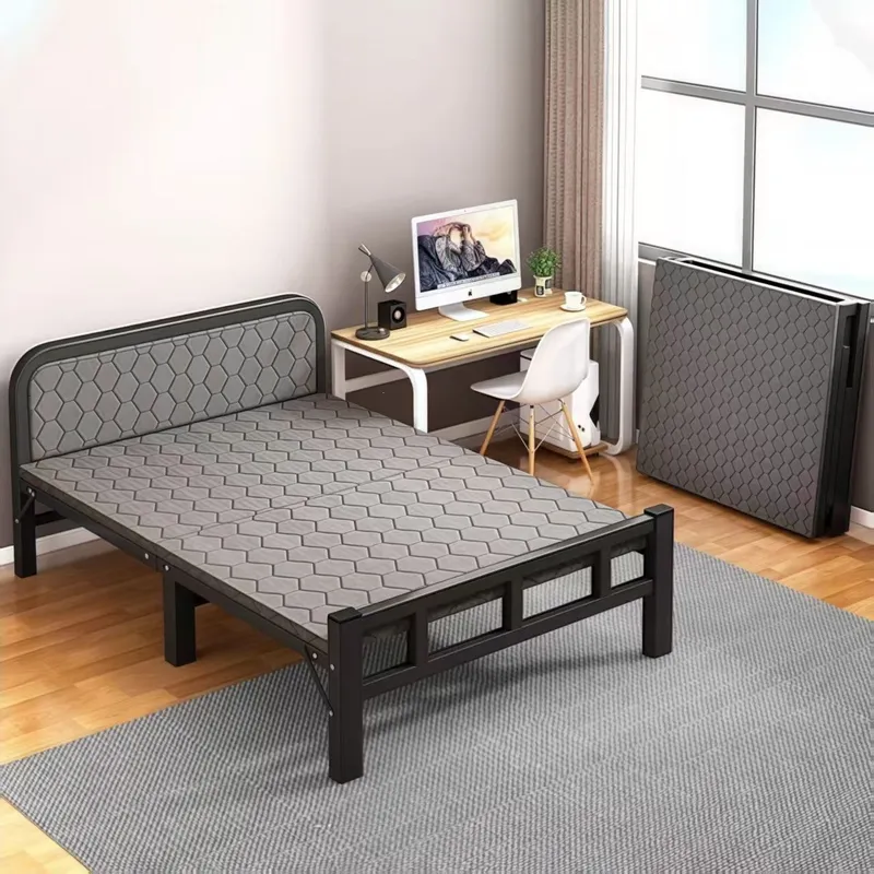 Office Furniture Rental - 大人用折りたたみベッド シングル アイアンフレーム シンプル ホームオフィス 昼休憩用