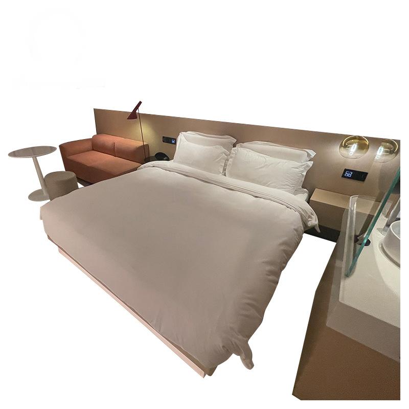 Office Furniture Manufacturers - カスタム高級五つ星ホテル客室木製寝室セット、中国製、アパートホテル向け中庭公園用途
