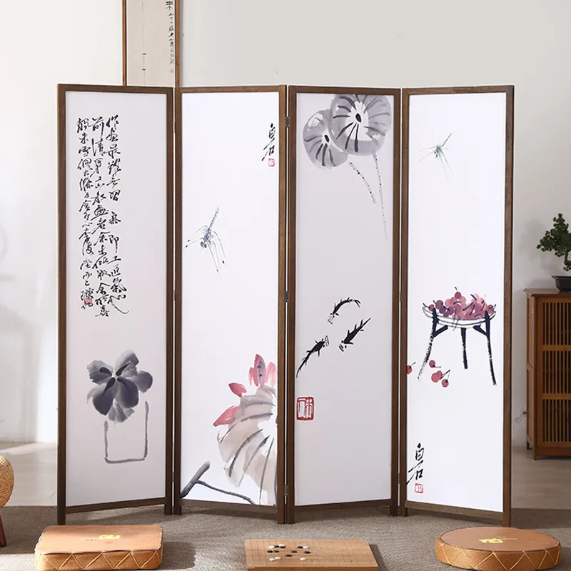 Office Furniture Manufacturers - スクリーン桐家具オイルキャンバス絵画モダンホームホテルオフィスティールーム仕切りメーカー スクリーンパーティション