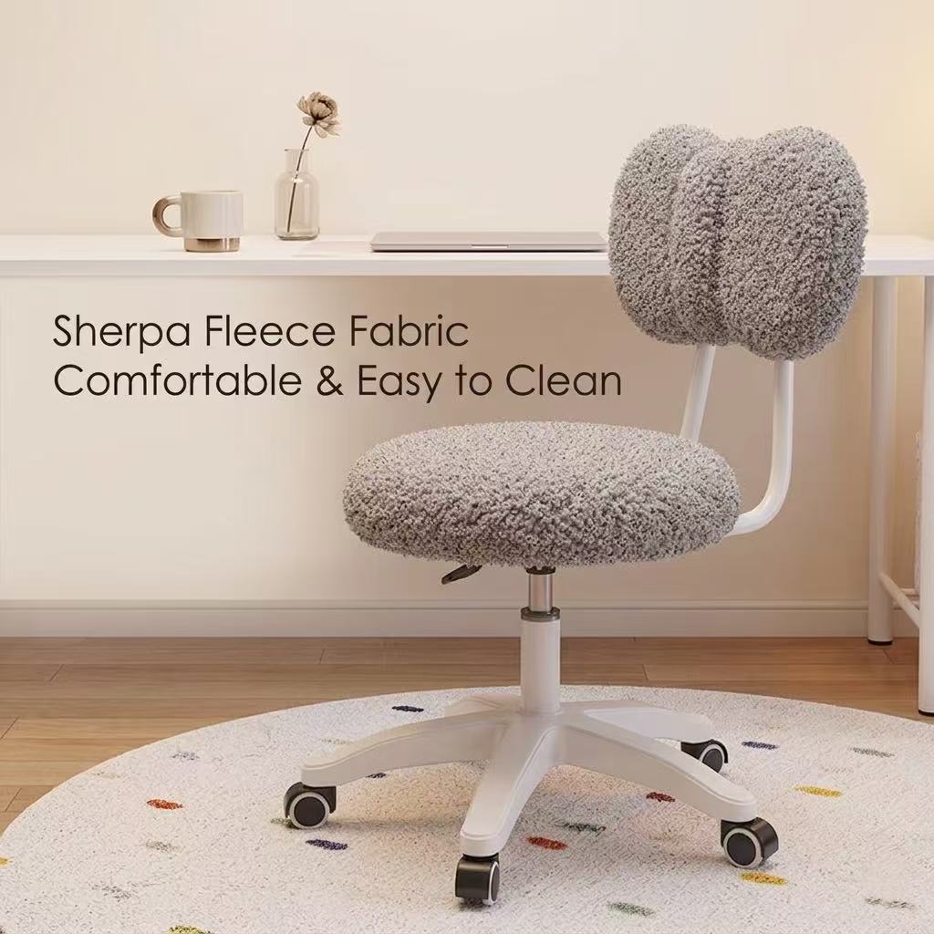 キュートなブークル素材の回転オフィスチェア360 °   回 - Office Furniture Desk のレビューと価格