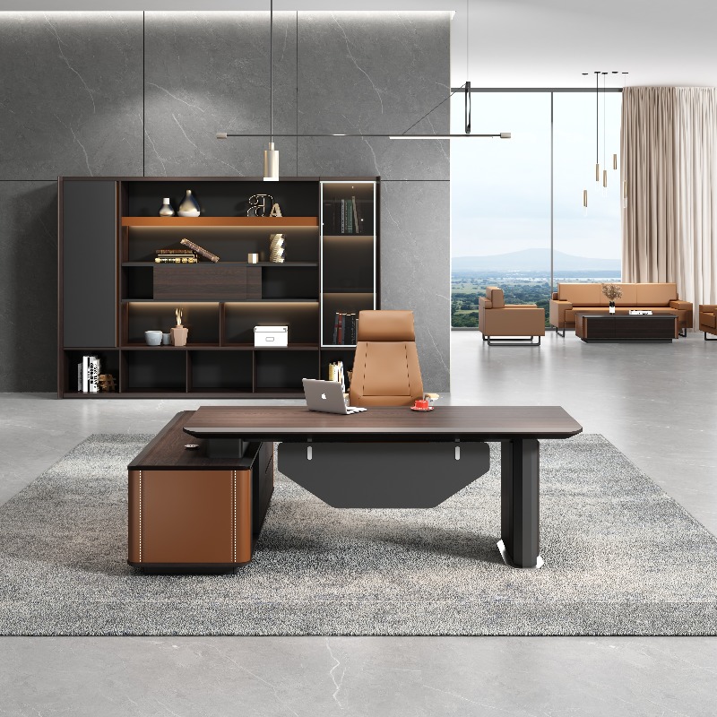 中国メーカー製大型デザイン現代風L字型エグゼクティブデスク - Office Furniture Manufacturers のレビューと価格