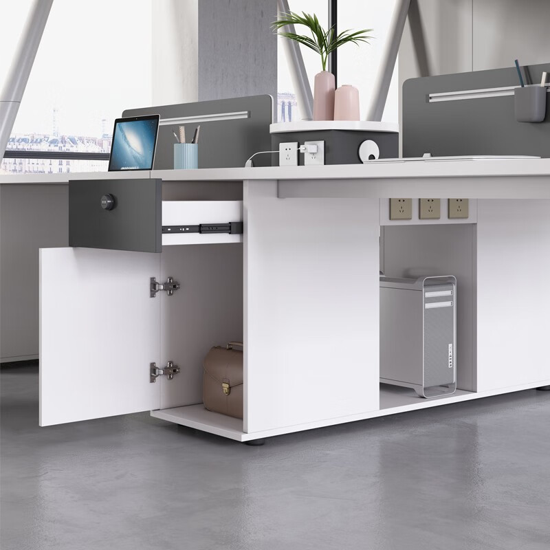 4人用ワークプレイススタッフデスク、シングルカード従業員用、 - Office Furniture Manufacturers のレビューと価格