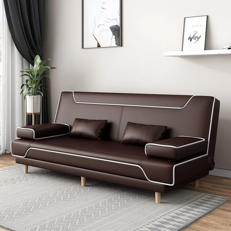 モダンな無垢材レザー折りたたみソファベッド、シングル・ダブル - Office Furniture Rental のレビューと価格