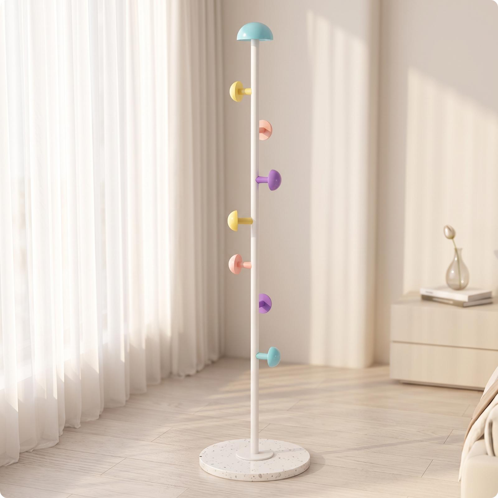 自立式コートラック、石製ベース付きフック付きホールツリー、玄 - Coat Rack Standing のレビューと価格