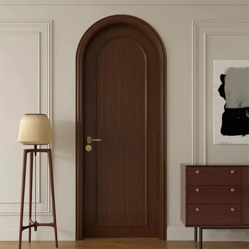フランス風の丸みを帯びたアーチ型無垢材複合インテリアドア、カ - Office Furniture Manufacturers のレビューと価格