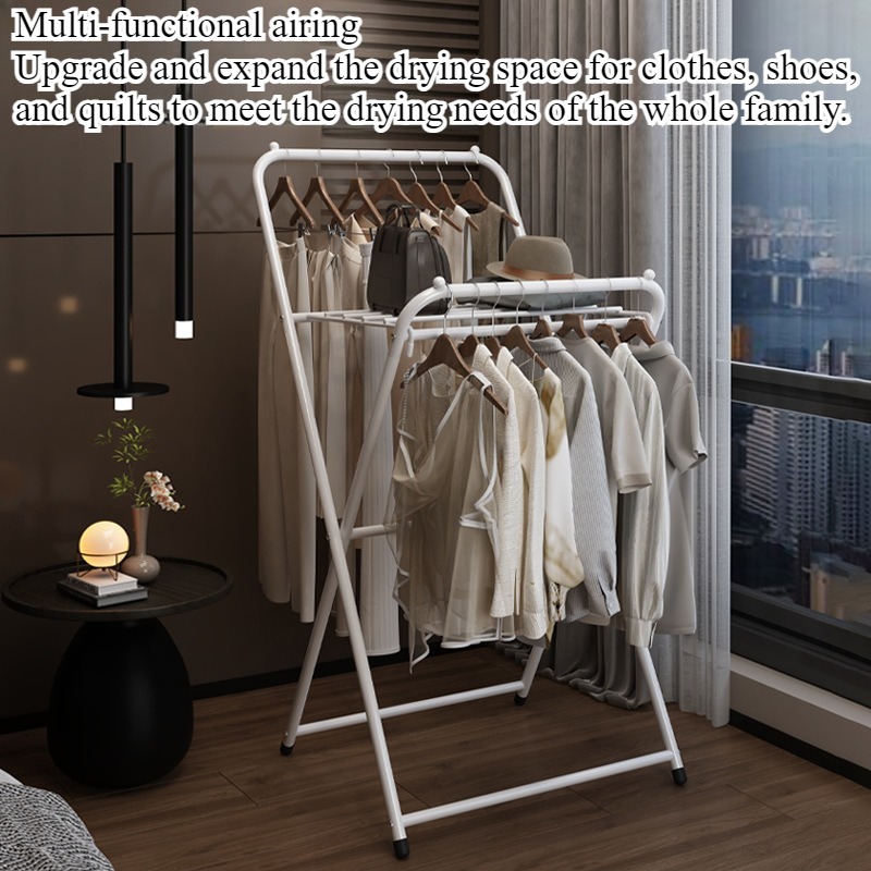 衣類乾燥ラック 床から天井まで 家庭用 寮 折りたたみ式 寝 - Coat Rack Standing のレビューと価格