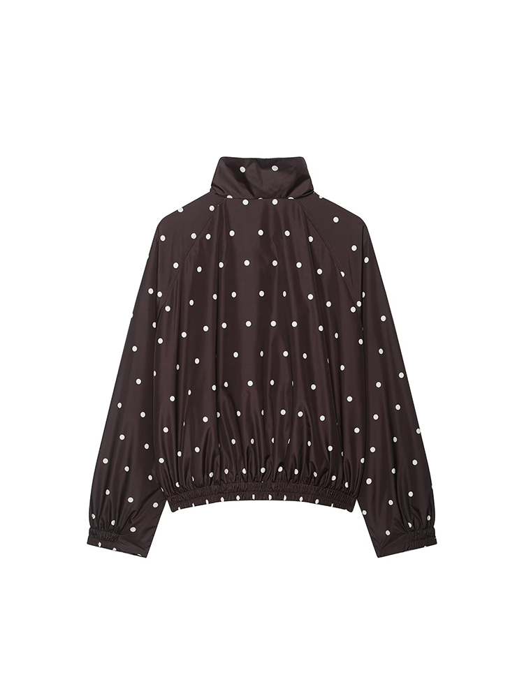 TFMLN ヴィンテージポルカドットクロップジャケット レデ - Coat Rack Standing のレビューと価格