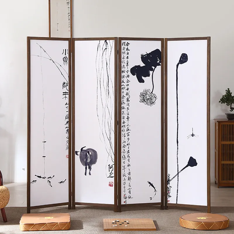 スクリーン桐家具オイルキャンバス絵画モダンホームホテルオフィ - Office Furniture Manufacturers のレビューと価格