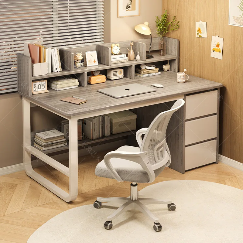 しっかりとしたデスク、シンプルな本棚付き学習デスク、多目的オ - Office Furniture Manufacturers のレビューと価格