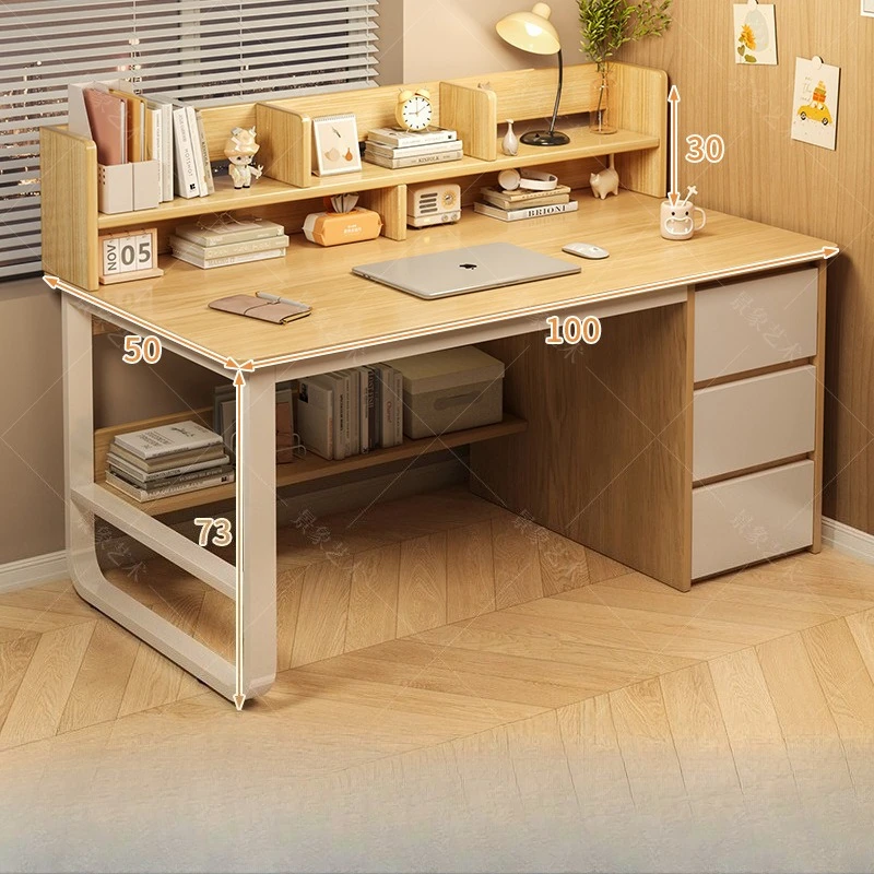 しっかりとしたデスク、シンプルな本棚付き学習デスク、多目的オ - Office Furniture Manufacturers のレビューと価格